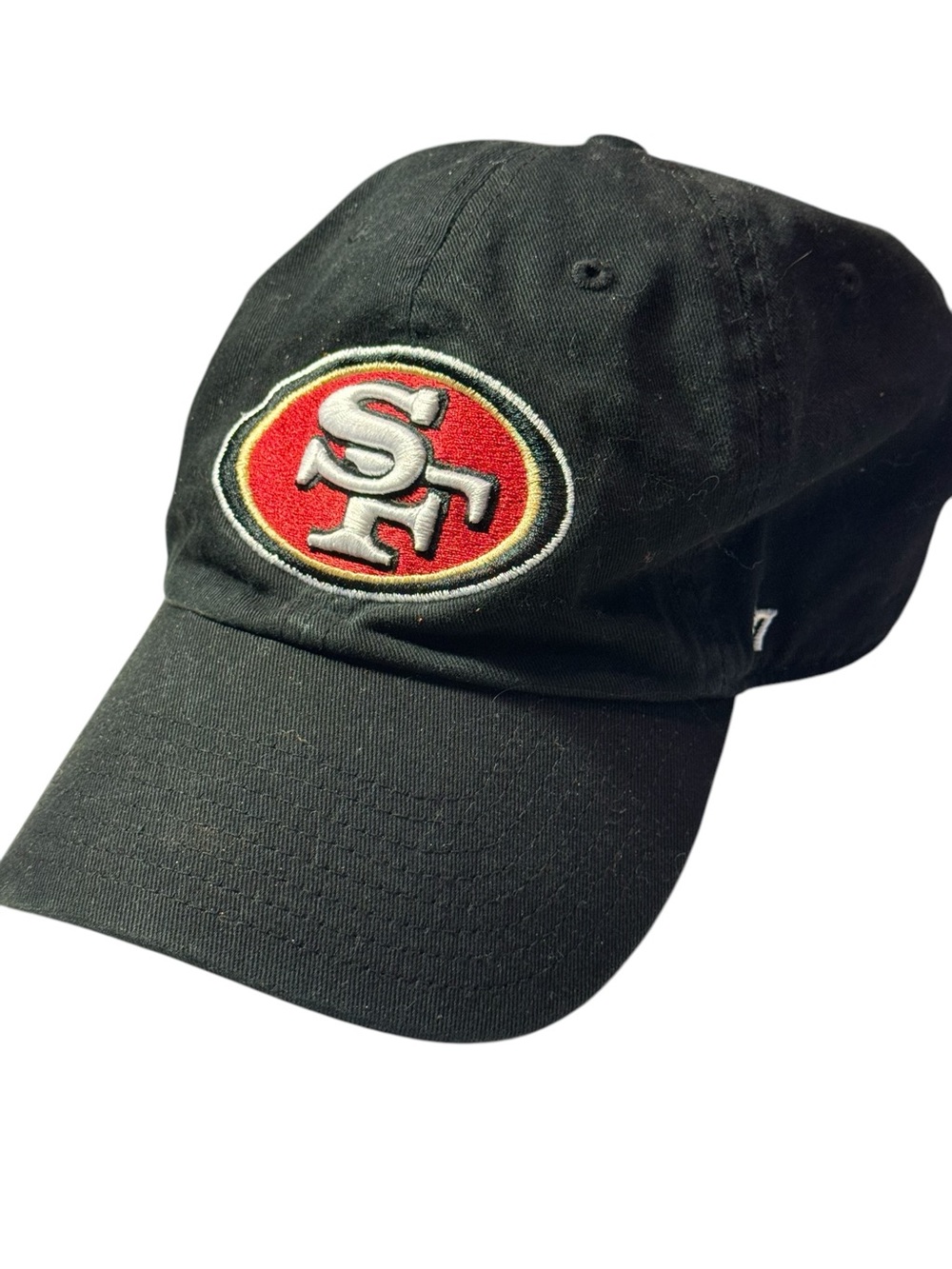 San Francisco 49ers Black NFL 47 Brand OS Strap Back Cotton Baseball Hat MINTY